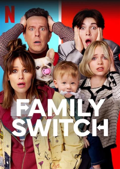 Family Switch. 2023 | Maturity Rating:7+ | 1h 45m | Comedy. A family descends into chaos days before Christmas when a rare cosmic event causes the parents to swap bodies with their teenage kids. Starring:Jennifer Garner, Ed Helms, Emma Myers. Watch all you want. 